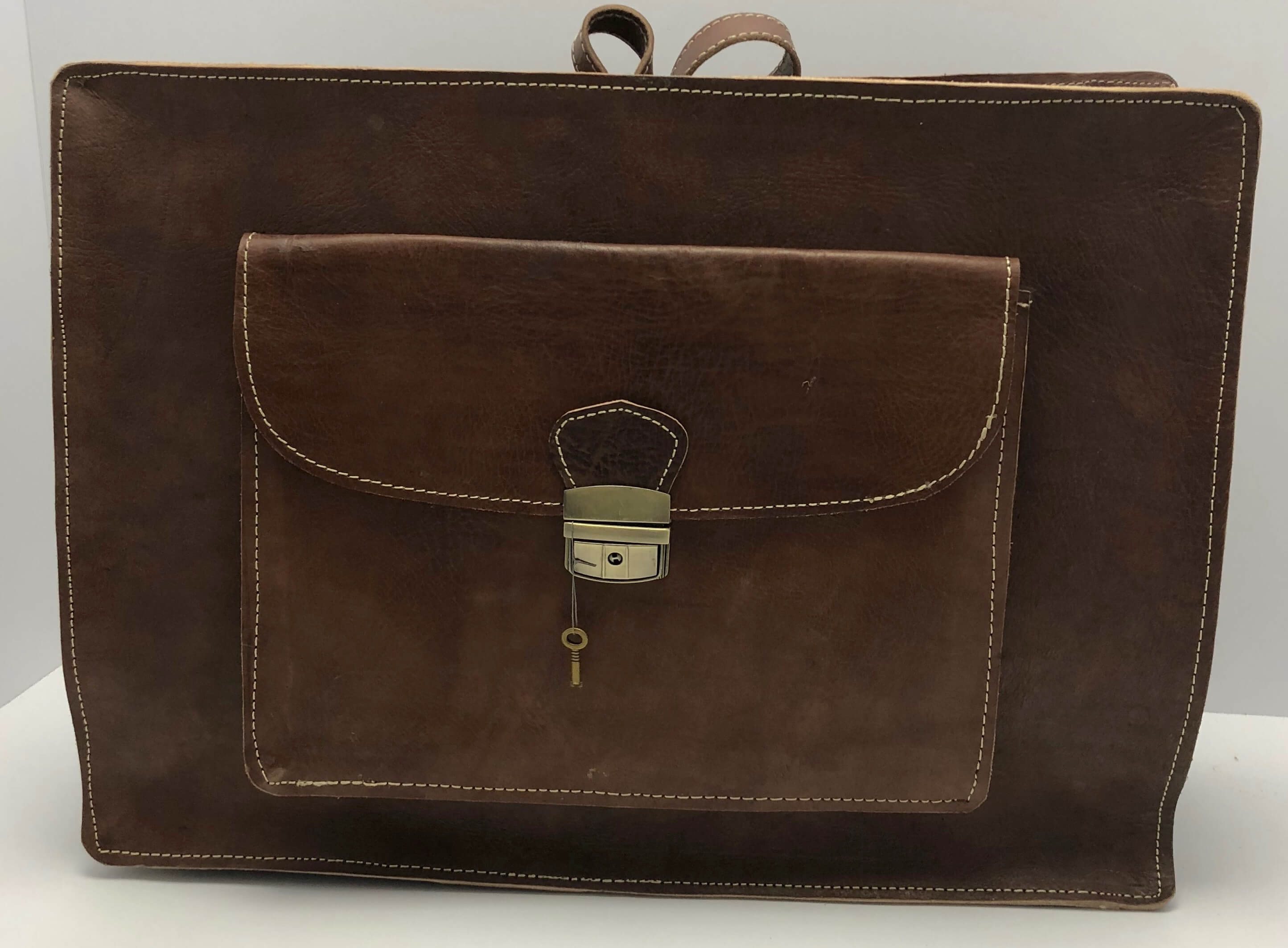 Kožená cestovní taška hnědá