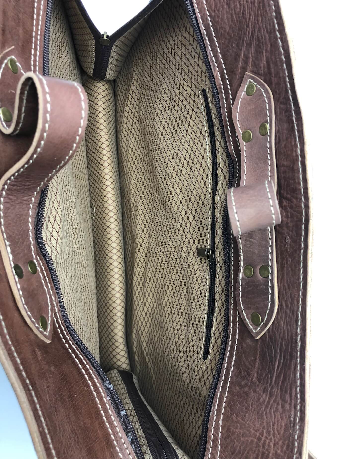 Kožená cestovní taška hnědá