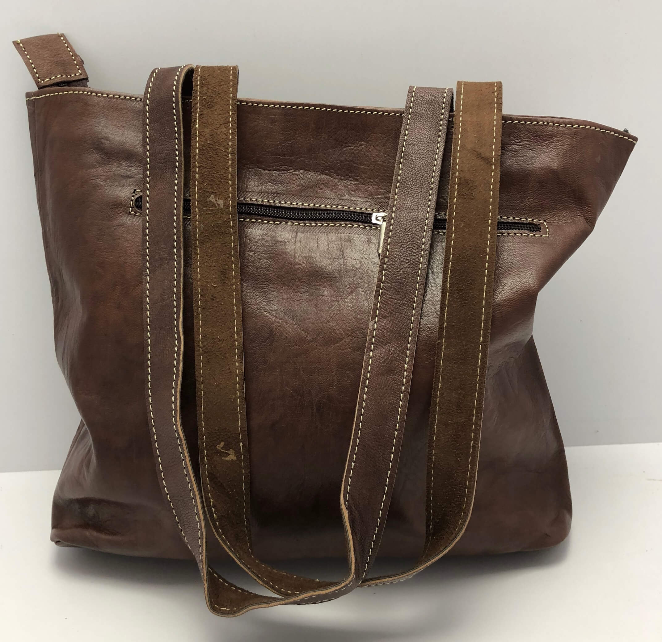 Kožená kabelka sluníčko hnědá