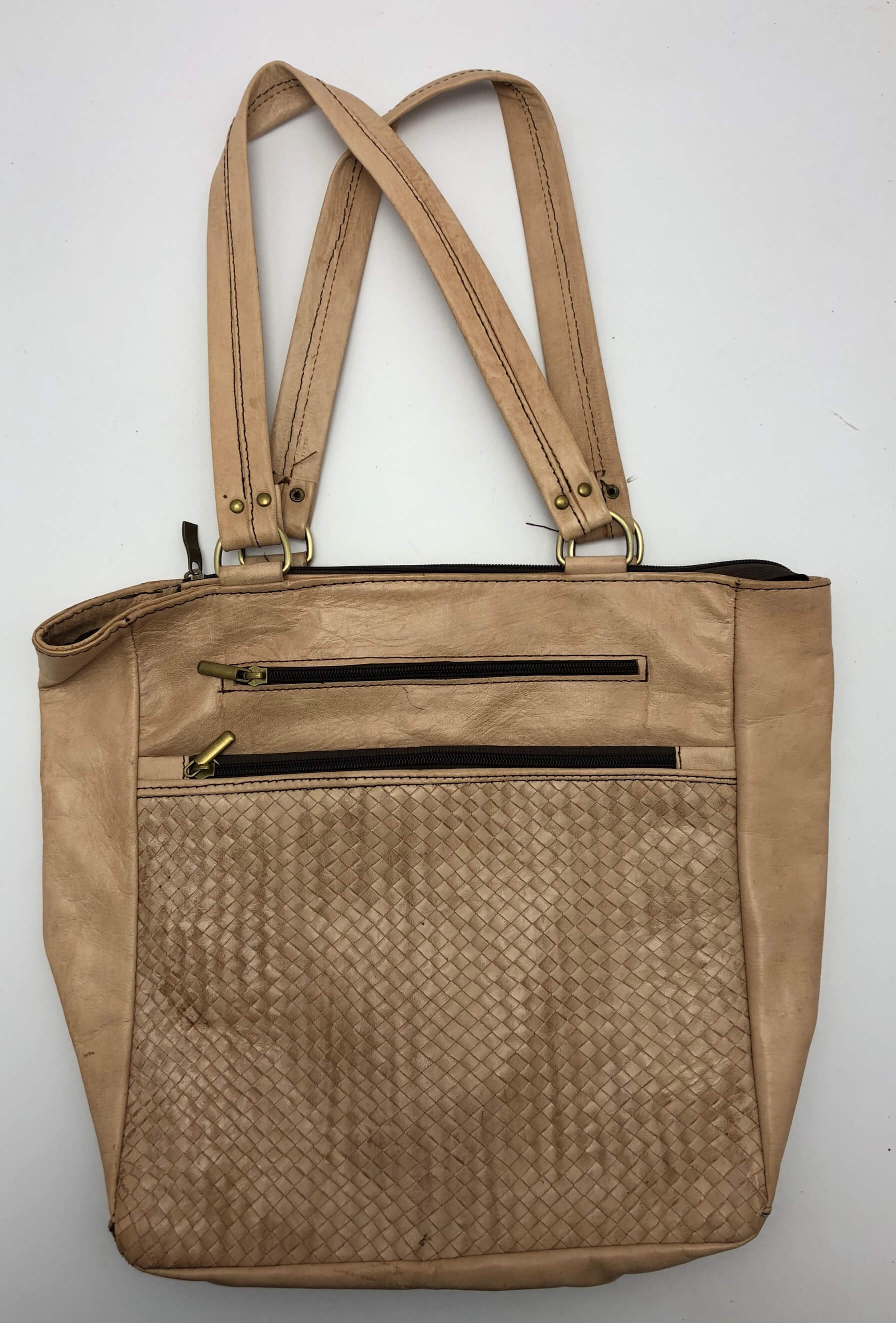 Kožená kabelka velbloudí