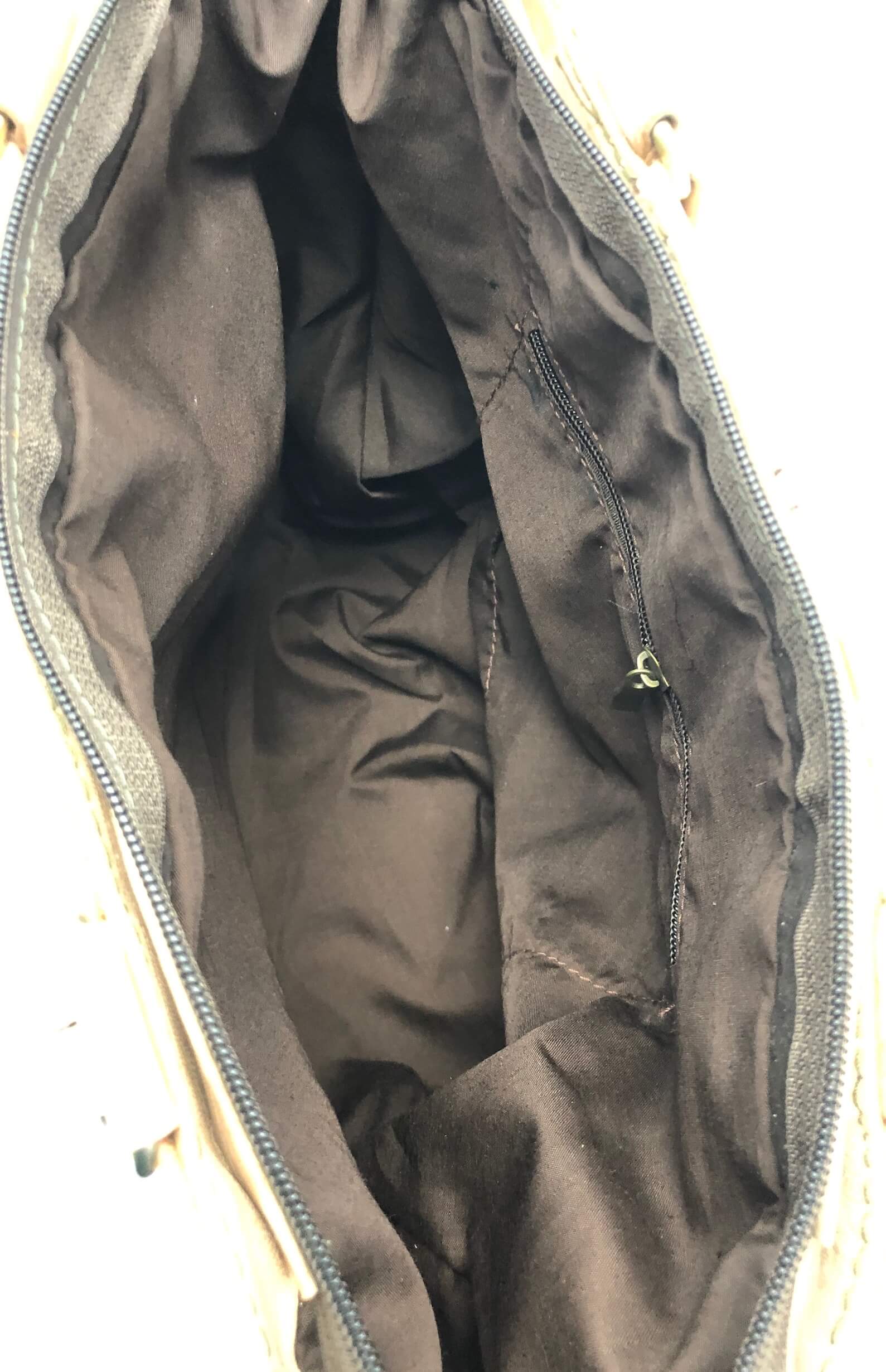 Kožená kabelka velbloudí