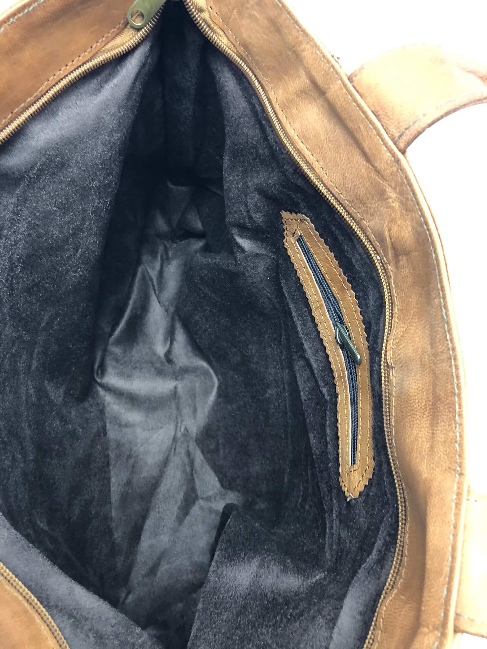 Dámská kožená kabelka s průpletem přírodní