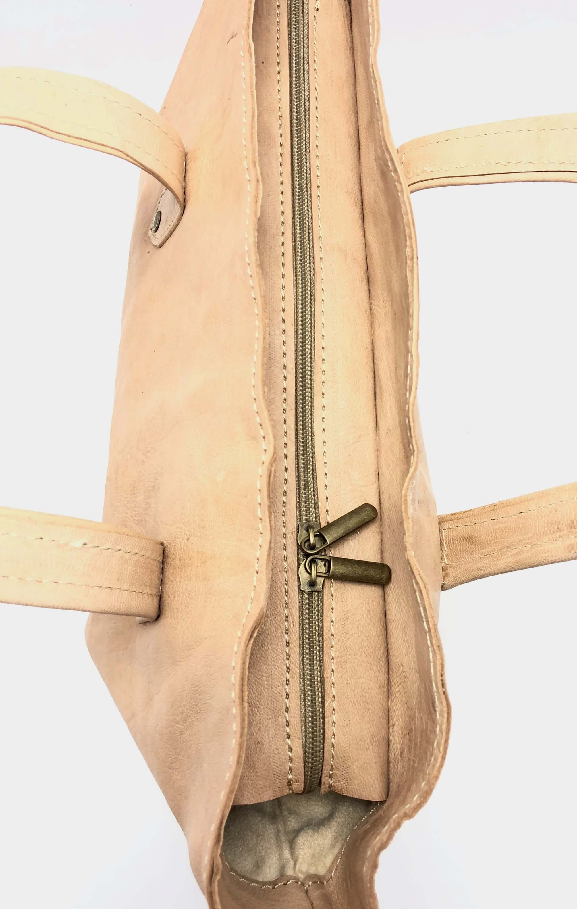 Kožená kabelka elegant velbloudí