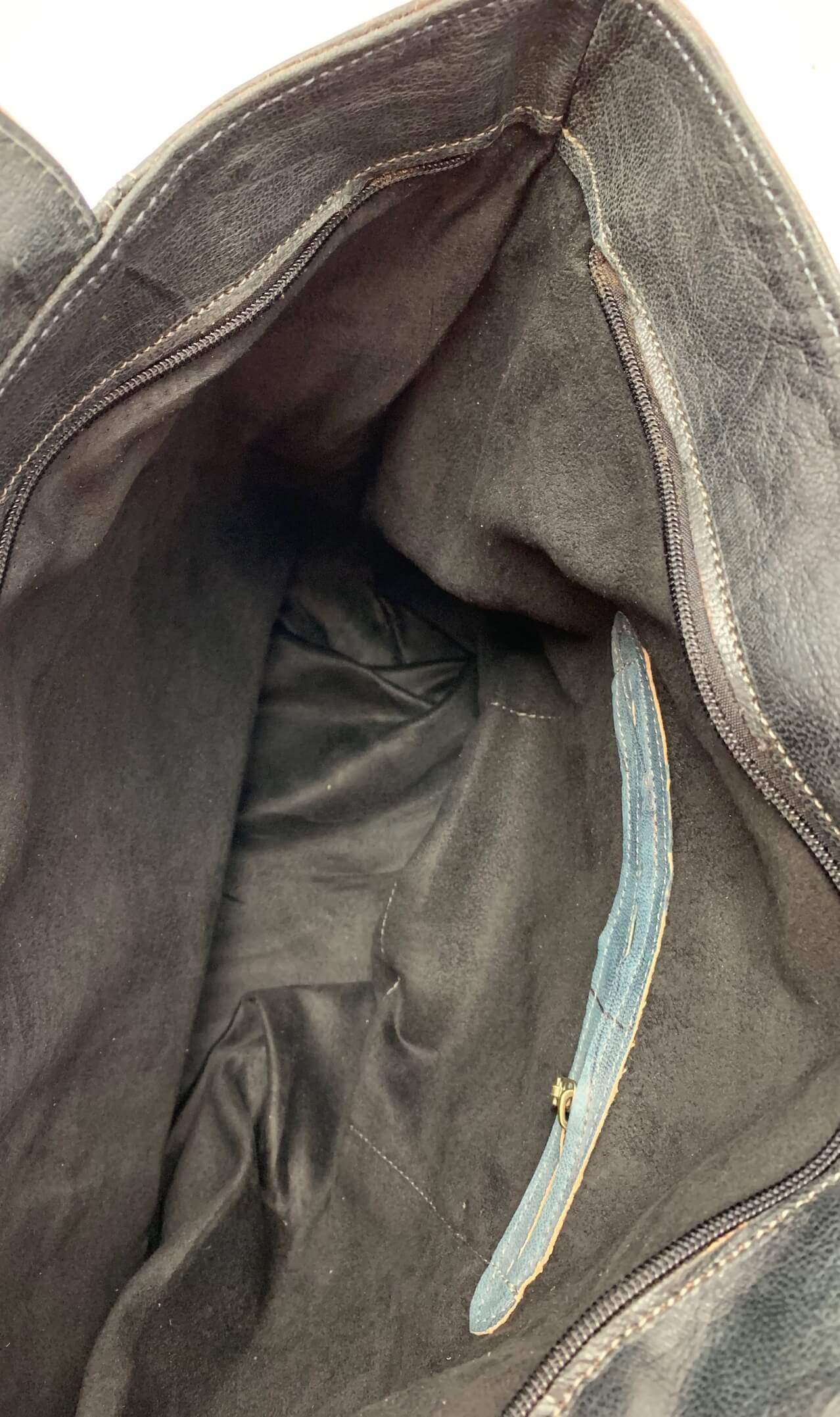 Dámská kožená kabelka hladká černá MagBag