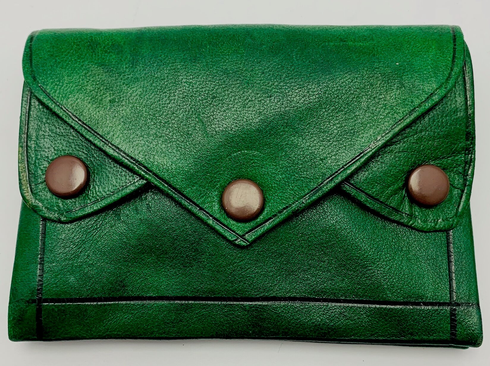 Kožená peněženka zelená