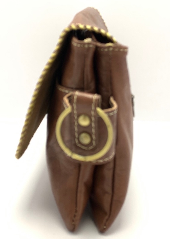 Kožená kabelka psaníčko hnědá MagBag