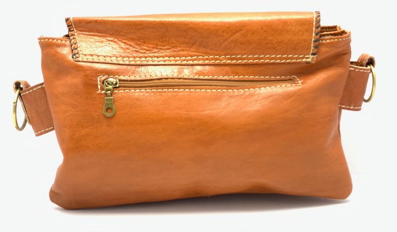 Kožená kabelka psaníčko přírodní MagBag