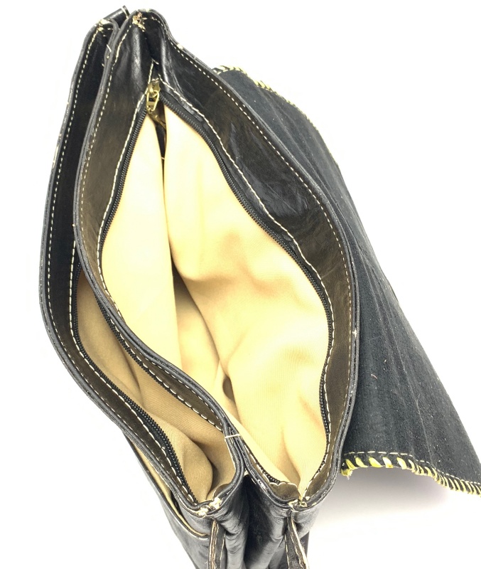 Kožená kabelka psaníčko černá MagBag