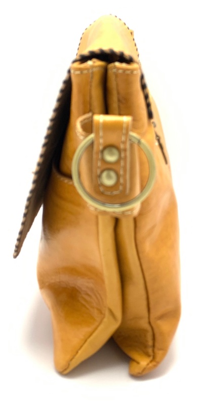 Kožená kabelka psaníčko přírodní velká