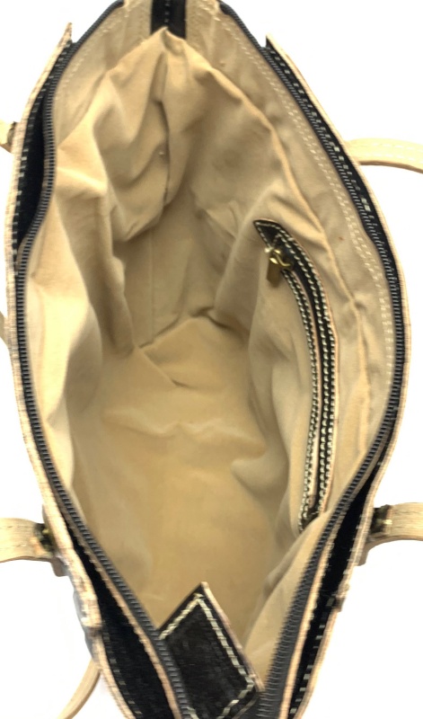 Kožená kabelka ozdobná kolečka černá MagBag