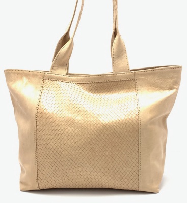 Dámská kožená kabelka s průpletem velbloudí MagBag