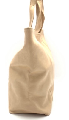 Dámská kožená kabelka s průpletem velbloudí MagBag