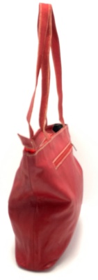 Dámská kožená kabelka sluníčko červená