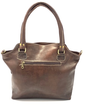 Dámská kožená kabelka s kapsičkami hnědá MagBag