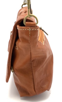 Dámská kožená kabelka crossbody malá přírodní MagBag