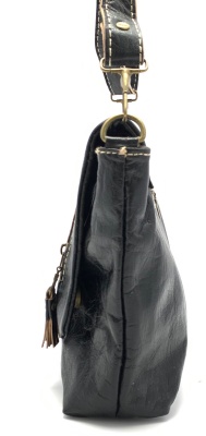 Dámská kožená kabelka crossbody černá MagBag