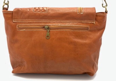 Dámská kožená kabelka crossbody přírodní MagBag