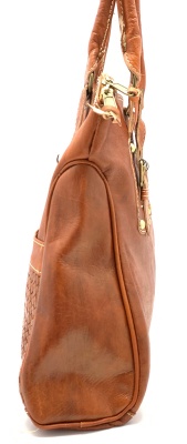 Kožená kabelka s kapsičkou přírodní MagBag