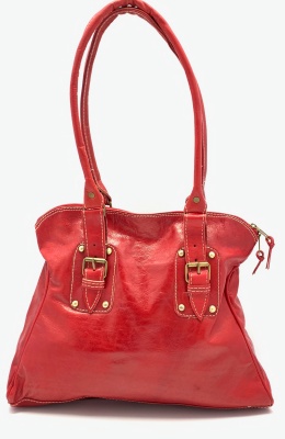 Kožená kabelka s kapsičkou červená MagBag