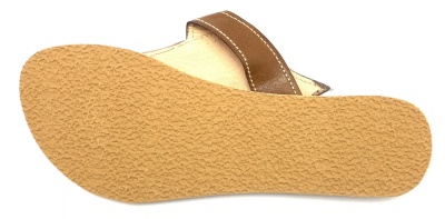 Dámské kožené pantofle s lístkem hnědé MagBag