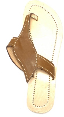 Dámské kožené pantofle s lístkem hnědé MagBag