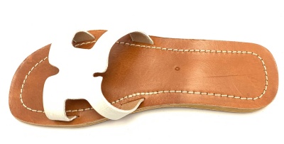 Dámské kožené pantofle bilé MagBag