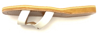 Dámské kožené pantofle bilé MagBag